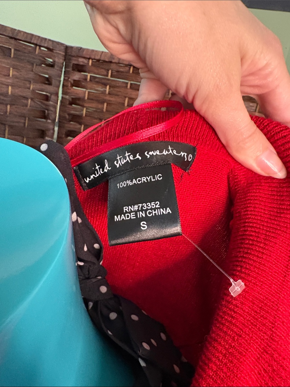Red Ruffle Waterfall Cardigan - Picture 4 of 5
